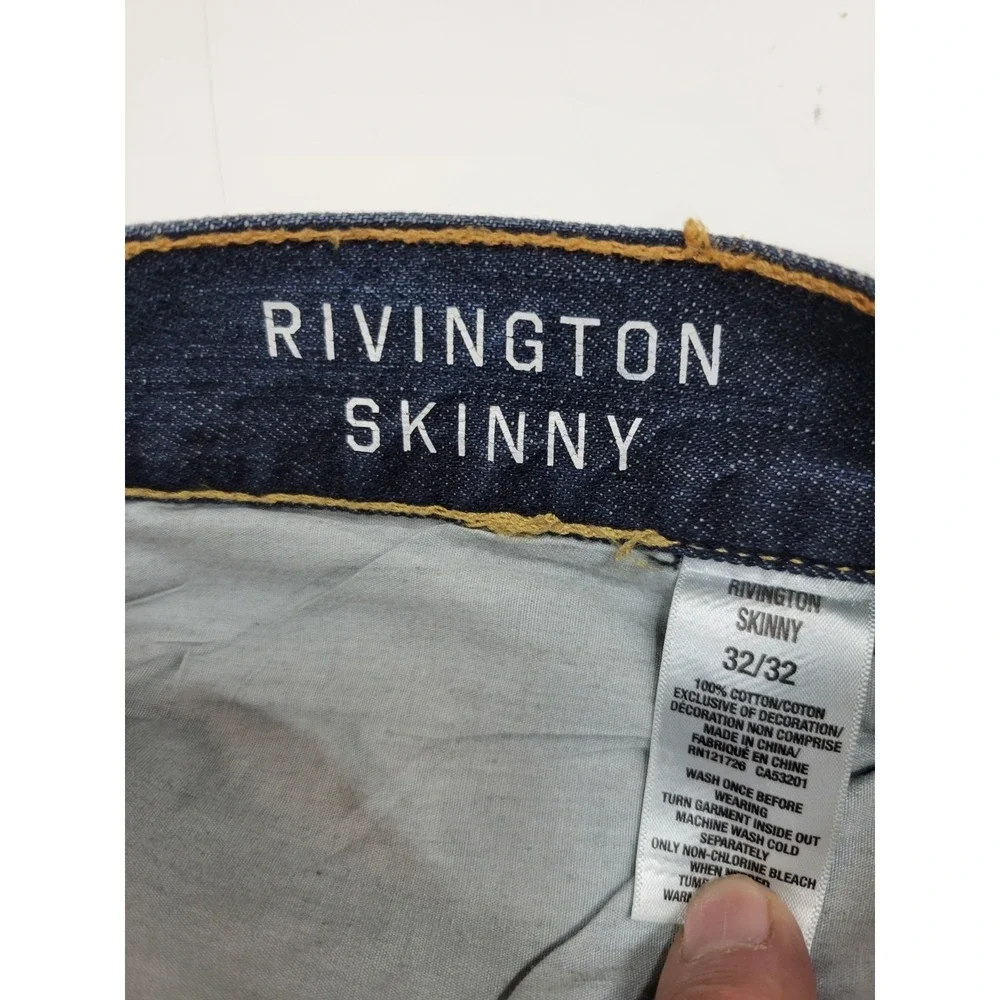 Aeropostale Rivington Skinny Jeans Men's 32x32 Dark Wash Cotton Denim 32x31
